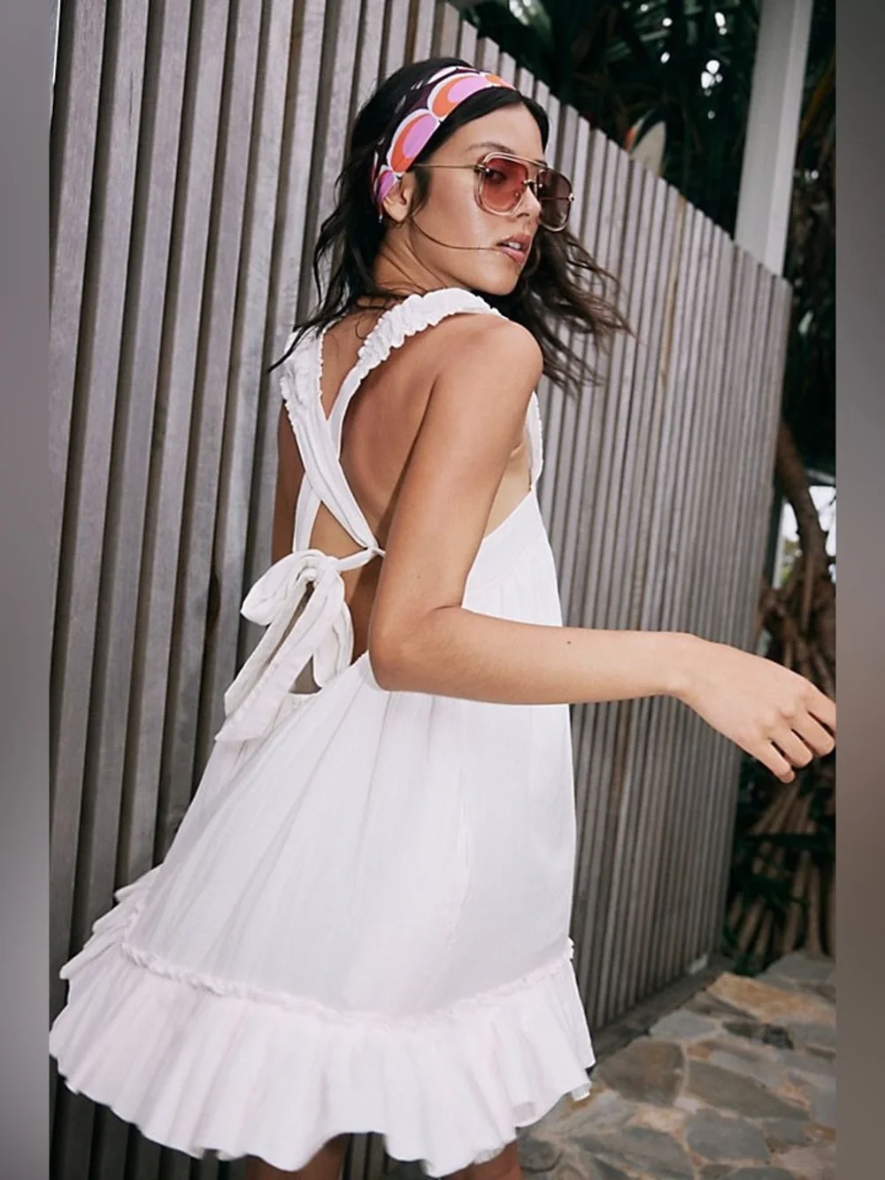 Free People | Baby Bubble Mini Dress in Ivory White Medium